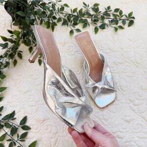 RAYE Dane Heels in Silver Sz 8.5